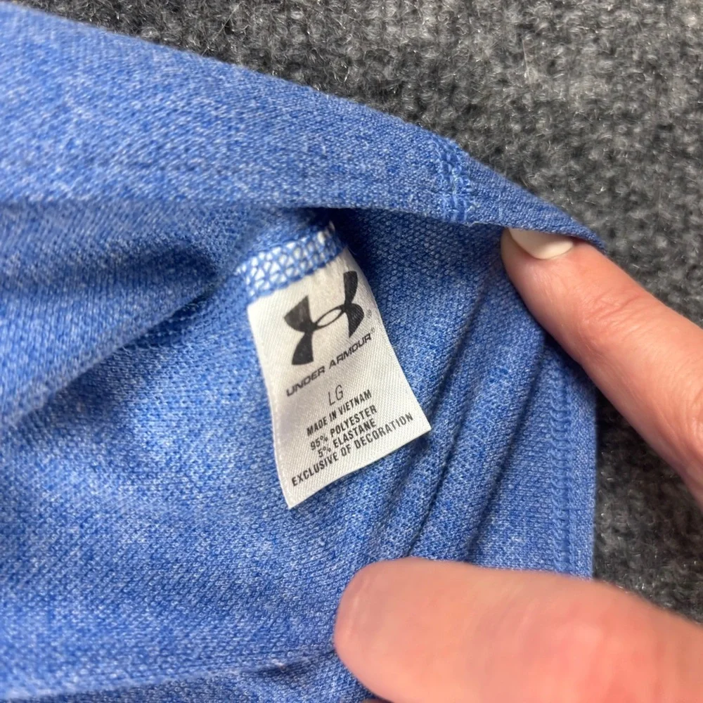 UNDER ARMOUR Women’s Blue long Sleeve Fitted AllweatherGear athletic shirt Large - Picture 6 of 8